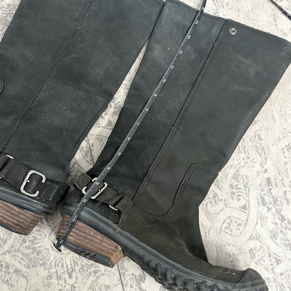 Sorel | Black Slimboot Tall Riding Waterproof Leather Boots | SZ 7.5
